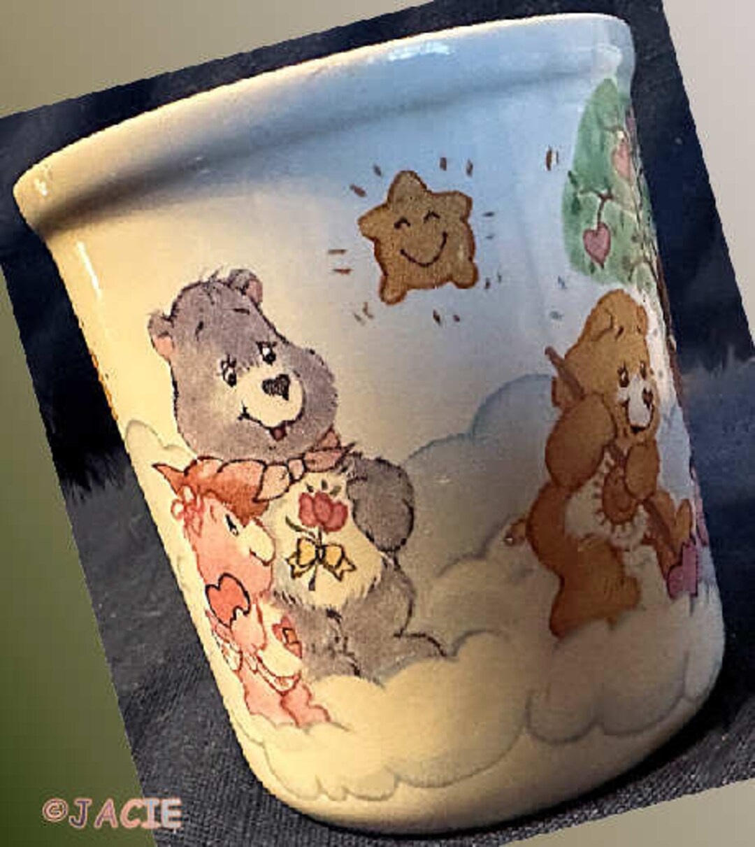 Vintage Porcelain Care Bear Mug Etsy