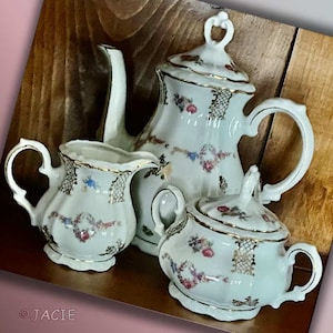 Childs, Tea, Coffee Porcelain Floral Set