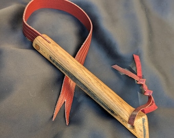 Snake Bite - Hand Crafted  Kink / BDSM Flogger made from Whisky Barrel Oak and Repurposed Fire Hose