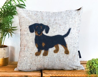 Cushion by Catherine Went Doxie Pillow Easter Doxie Pillow in 2020 | Wool
