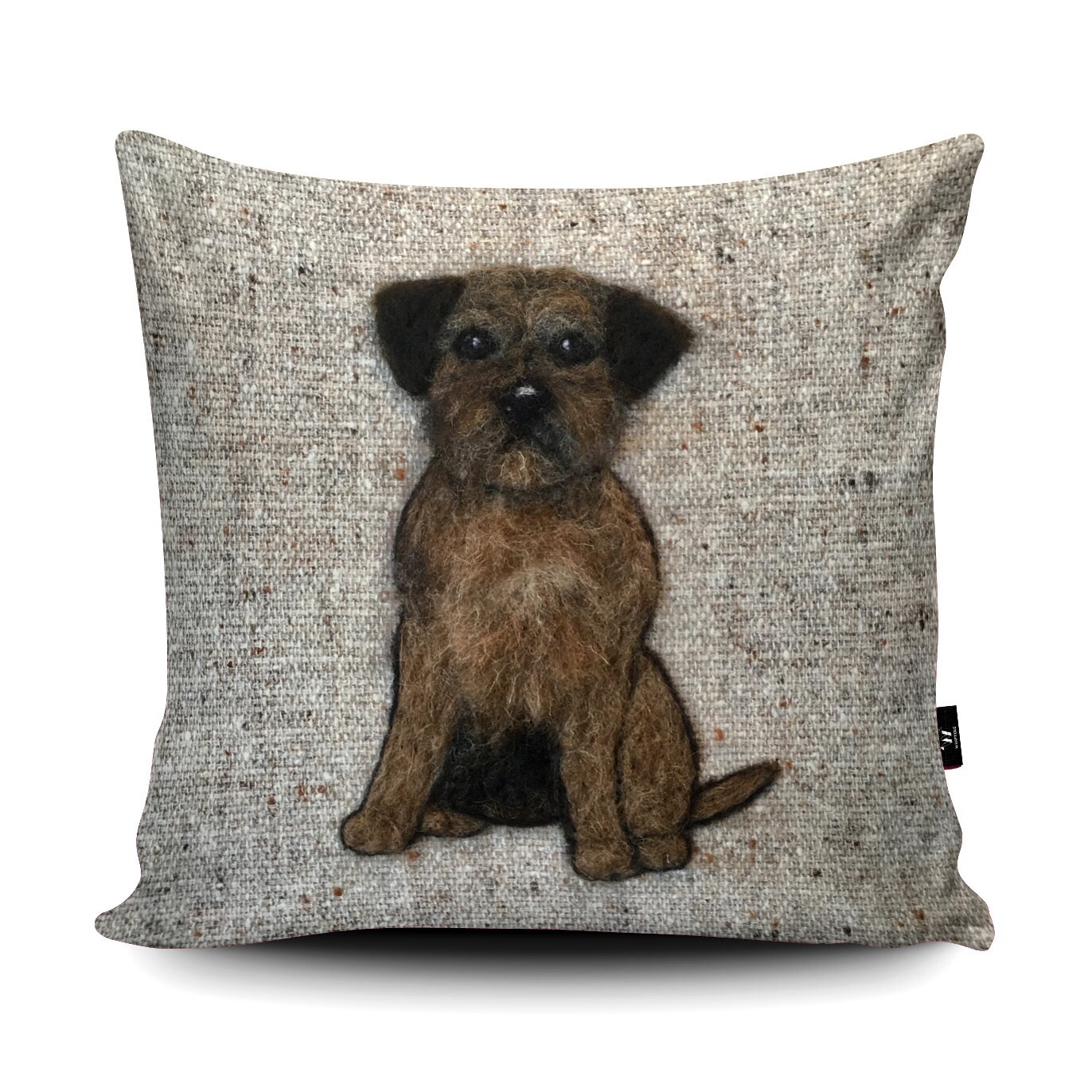 Border Terrier Vegan Cushion by Sharon Salt Print Not 3D - Etsy UK
