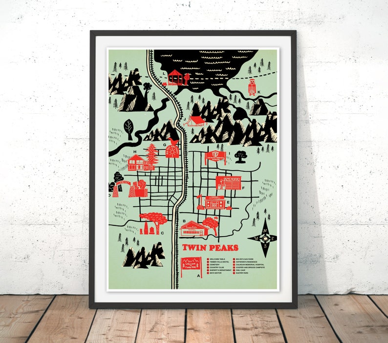 Твин пикс карта города