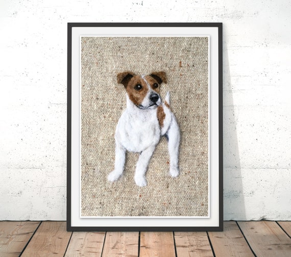 Smooth Haired Jack Russell Art Print By Sharon Salt Jack Etsy