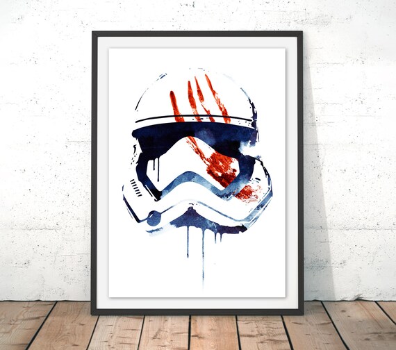 Star Wars Print Stormtrooper Art Storm Trooper Gift The Etsy