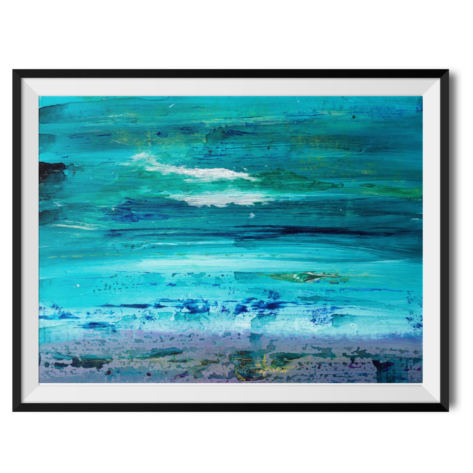 Seascape Art Print Beach Wall Art Sea Painting Beach Painting Etsy