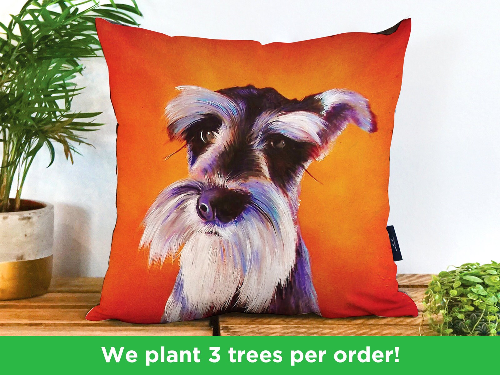 schnauzer pillow pet