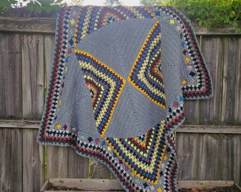 Crochet Classic Granny Throw Baby Blanket