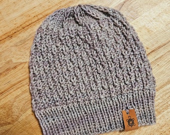 Neutral Knit Beanie Adult Small Medium