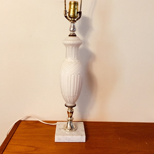 Milk Glass Lamp Etsy
