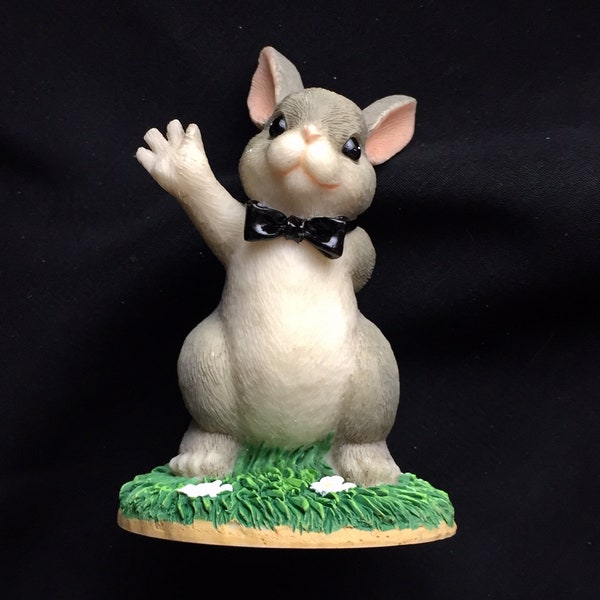 Collectible Fitz and Floyd Charming Tails Figurine The Best Bunny Mouse Figurines Wedding