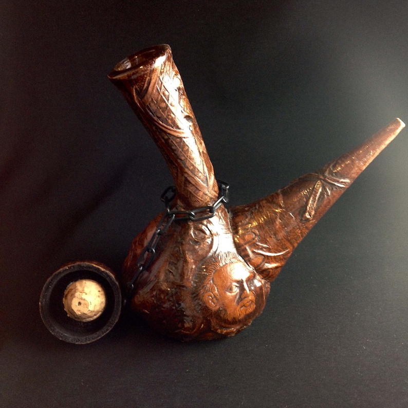 Spanish Leather Wrapped Decanter Hand Tooled 3 Historical Etsy