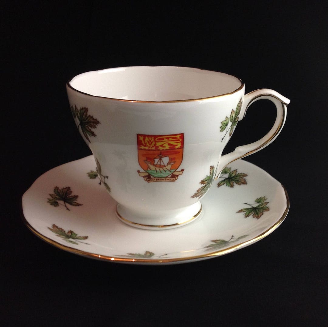 Vintage Duchess Bone China Teacup New Brunswick Crest and Etsy
