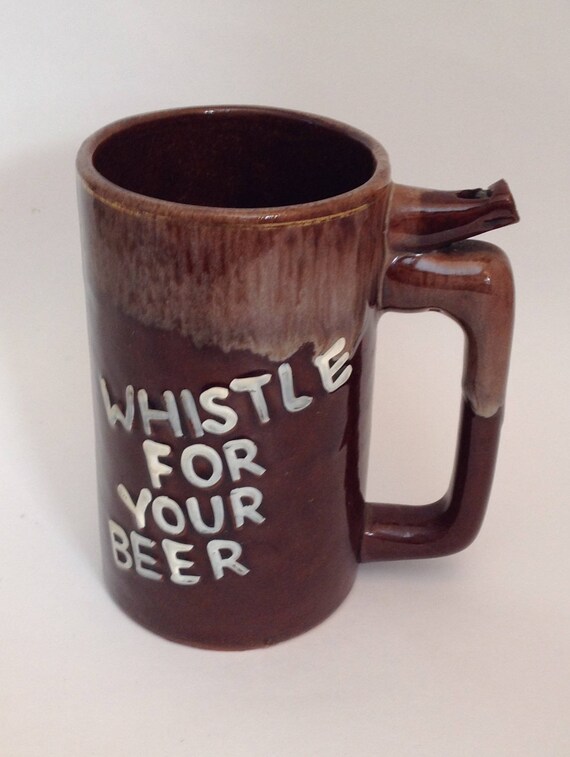 Vintage Beer Mug Whistle for Your Beer Double Sided Wet Your Etsy