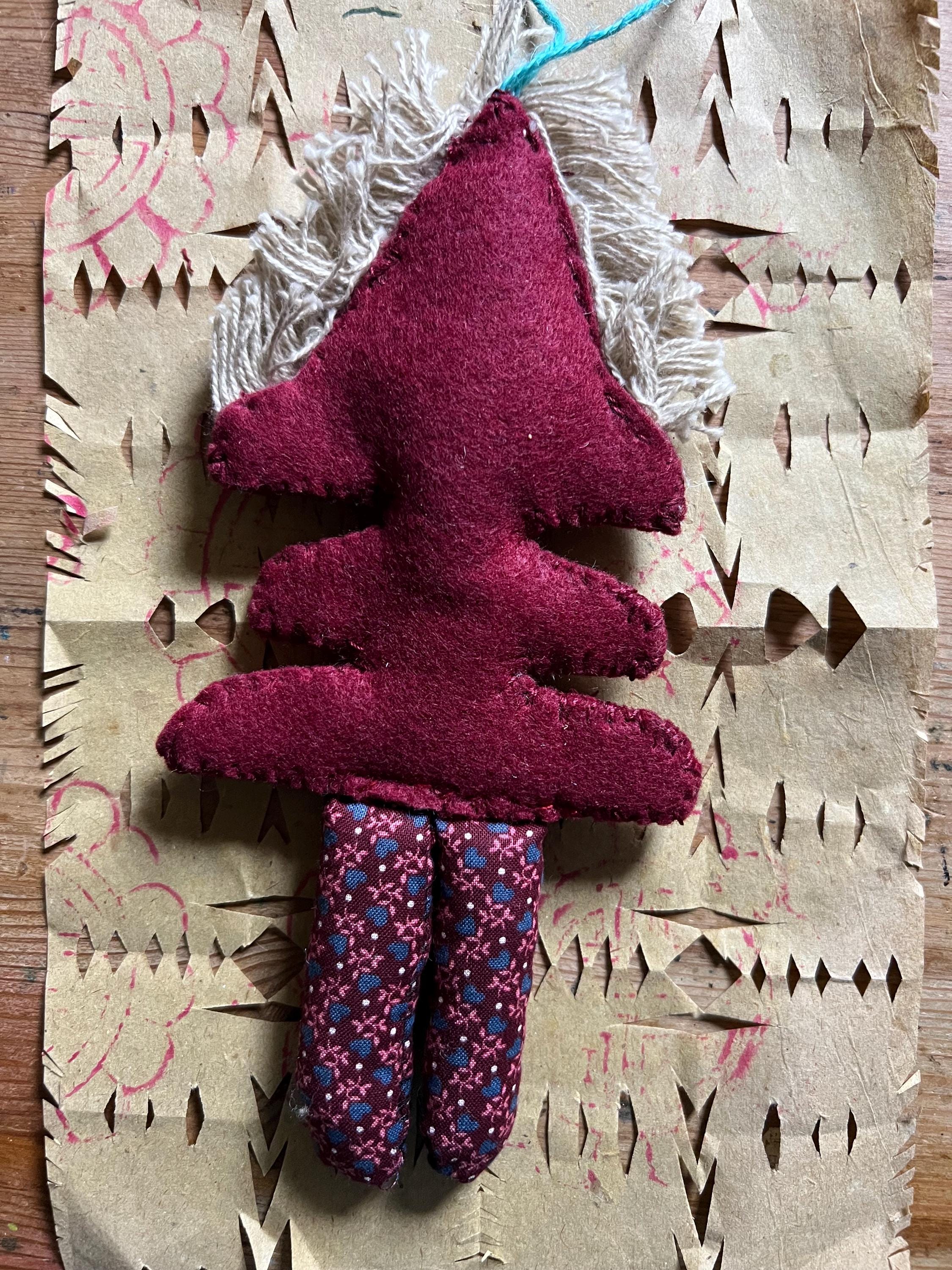 Felt Loop Tree Wool Felt Tree People With Hanging Loop - Etsy