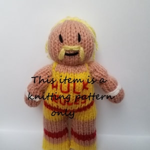 PDF knitting pattern: Hulk Hogan