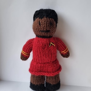 Uhura (Star Trek) knitted doll