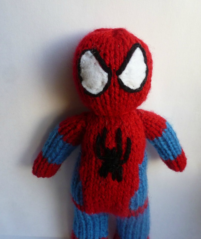 PDF Knitting Pattern Spiderman Etsy UK