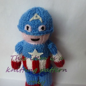 PDF knitting pattern: Captain America