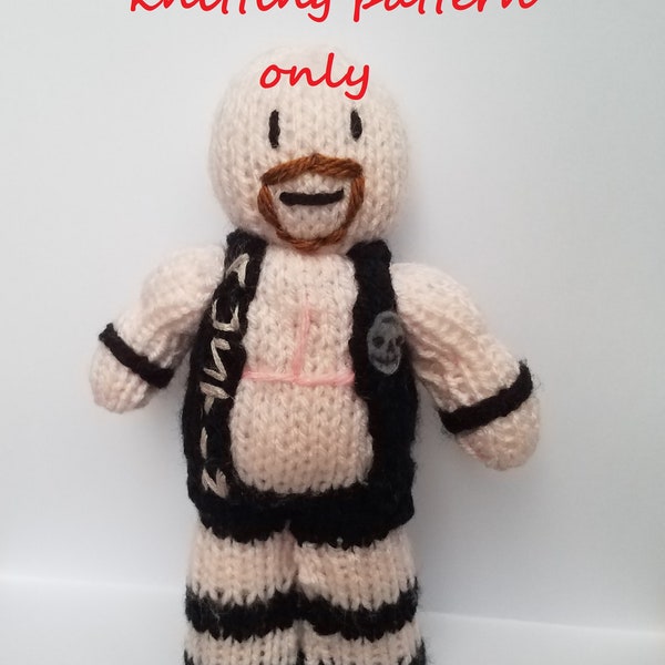 PDF knitting pattern: Stone Cold Steve Austin (WWE / WWF)