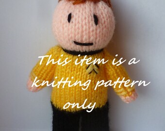 PDF knitting pattern: Captain Kirk (Star Trek)