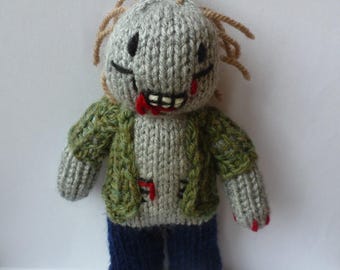 CUSTOMISABLE zombie knitted doll
