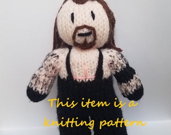 PDF knitting pattern: The Undertaker (WWE / WWF)