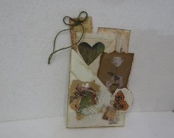 Journal Pocket Envelope Kit/Handmade Ephemera, Mystery Grab Bag Included, Great Gift