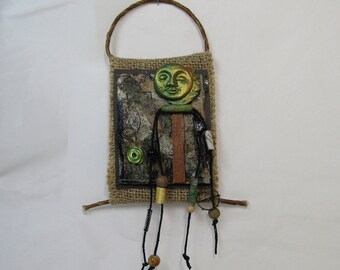 Small Space Art/ Wall Art/Talisman/ Collage/ Mixed Media/ OOAK Handmade Art/ Spirit/ Healing/Gift