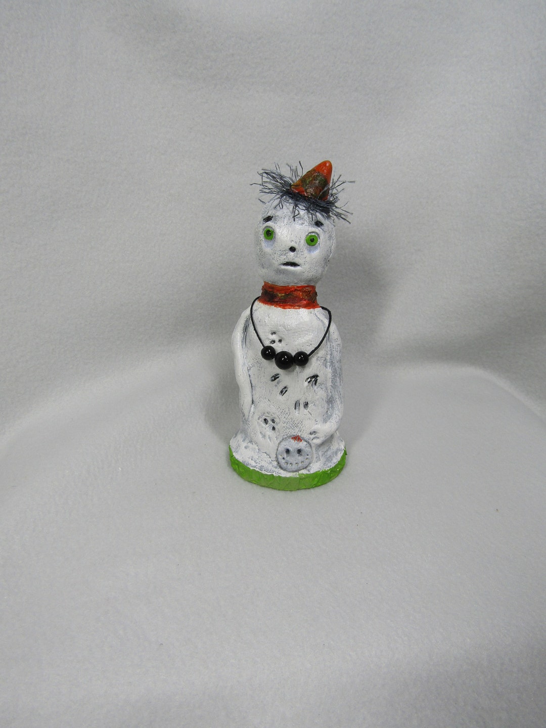 Halloween Papier Mache Art Doll Sculpture Odd Character Etsy