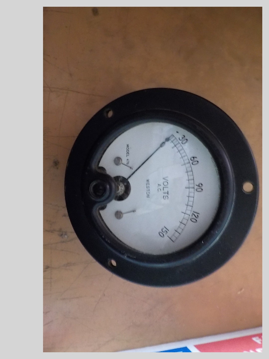 Vintage Industrial Gauge Weston Volts AC Model 476 Free USA Etsy