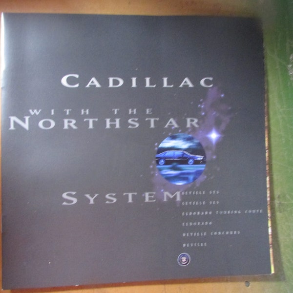 1996 Cadillac With The Northstar Automobile Sales Dealer Showroom Brochure Free USA Shipping