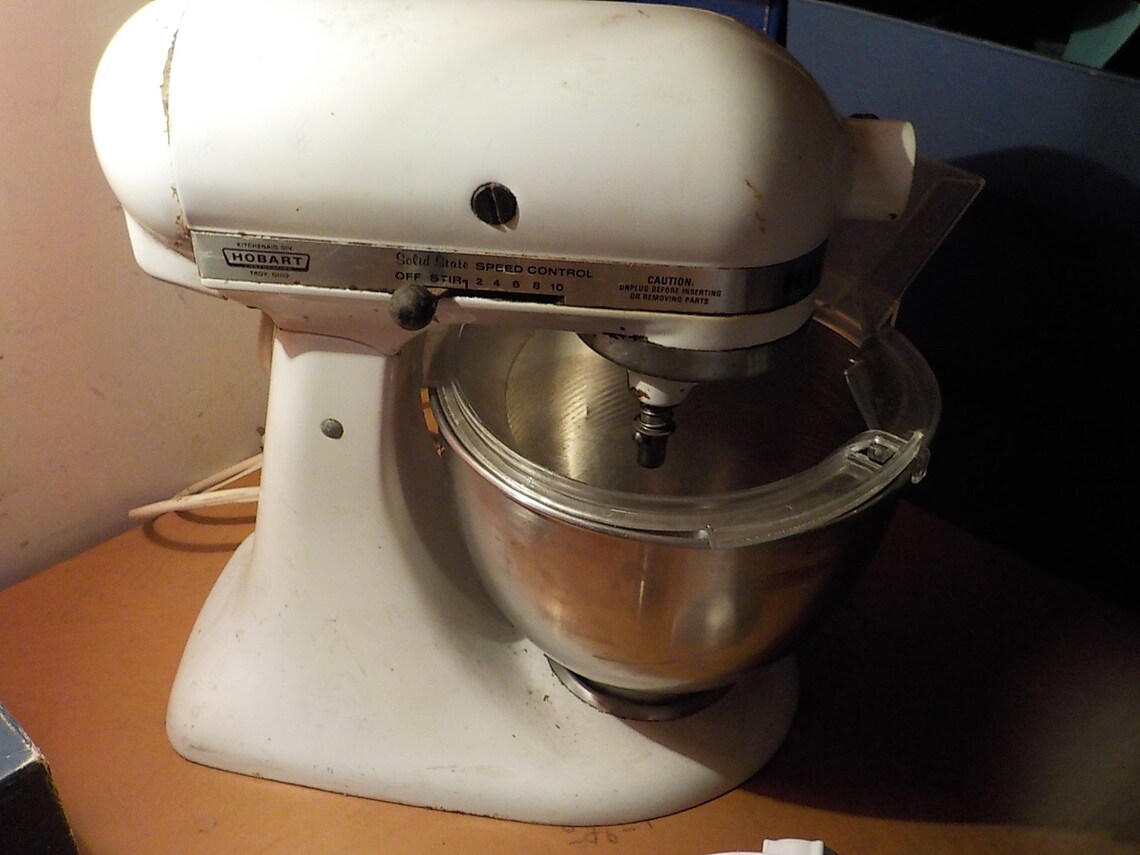 Vintage Kitchen Aid Model K45ss Household Mixer Heavy Duty Etsy