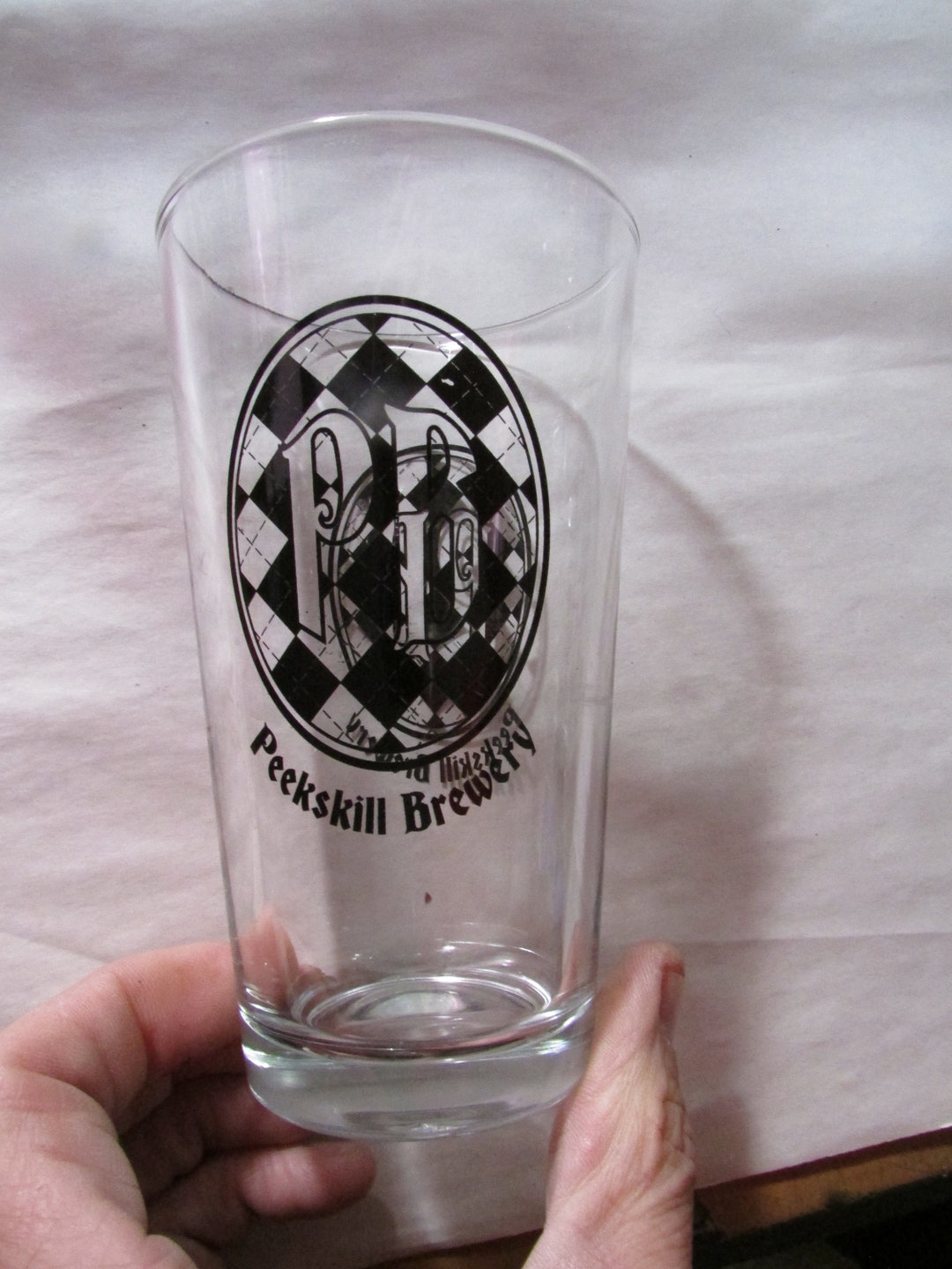 Peekskill Brewery New York Pint Beer Glass Mint Free USA Shipping Etsy