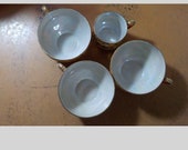 Vintage Dragonware Takito TT Japan Vintage Satsuma Moriage Dragon 4 Cups Perfect Free USA Shipping