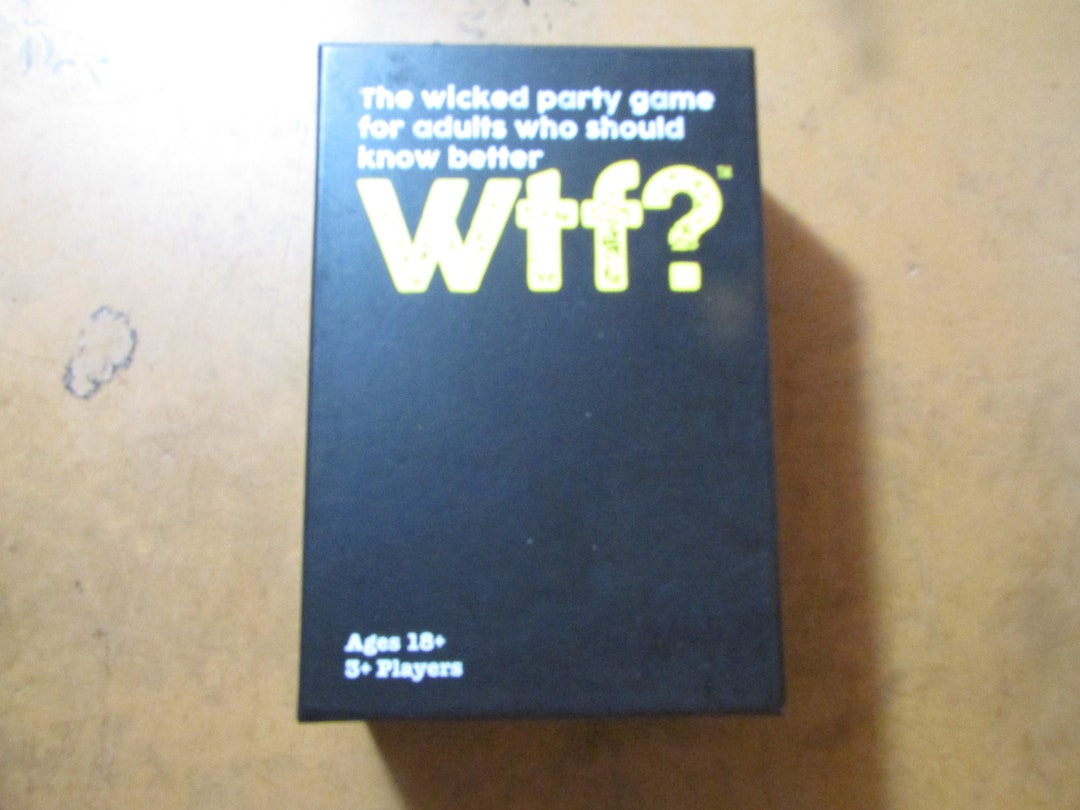 WTF Card Party Game Complete Free USA Shipping Etsy