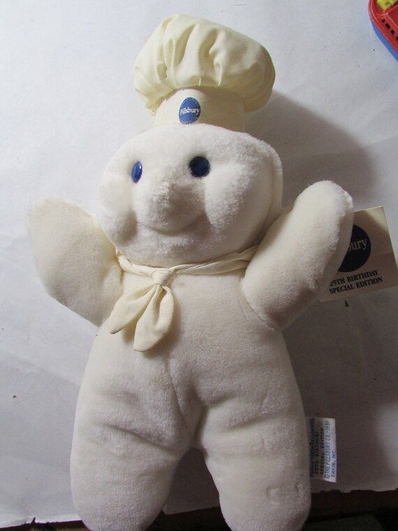 1990 Dakin Pillsbury Poppin Fresh 25 Birthday Plush Doll 12 - Etsy