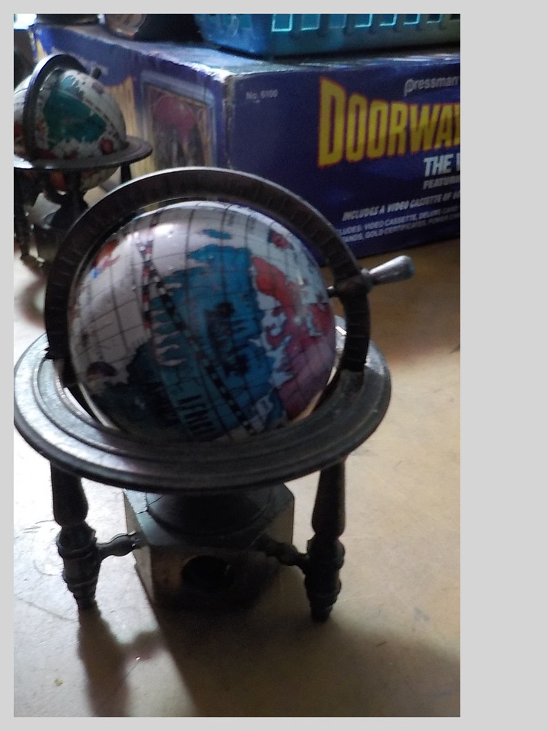 Vintage the Earth Globe Pencil Sharpener Diecast 1960s Made Etsy