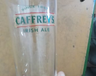 Vintage Caffrey's Irish Ale Pint Beer Glass Mint Free USA Shipping