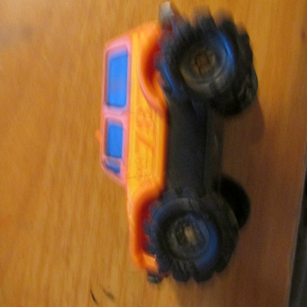 Vintage Schaper Stomper Orange Jeep Renegade McDonald's Happy Meal Toy 4x4 #78 Truck Car Free USA Shipping