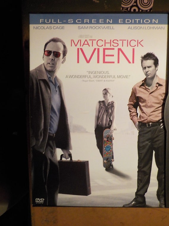 Matchstick Men Nicolas Cage DVD Movie Rated PG13 Free USA - Etsy