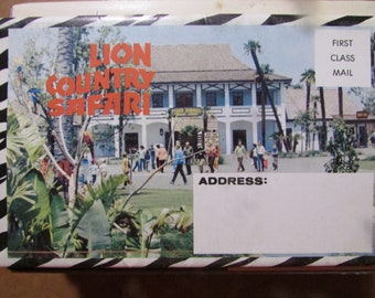 Souvenir Folder Of Lion Country Safari Free USA Shipping