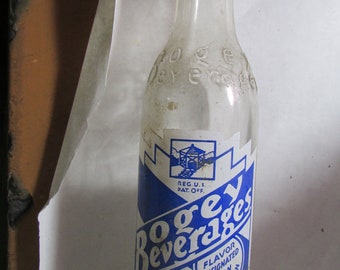 Vintage Bogey Beverages 8 Oz Soda Bottle Free USA Shipping