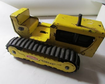 1960s 1970s Vintage Tonka Trencher Yellow & Black Functional Patent No. 3205612 As Is As Seen Free USA Shipping