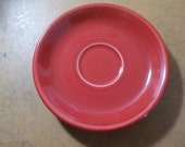 Fiestaware Saucer Plates Made In Usa Red HLC 6 Inches Across USA Free USA Shipping