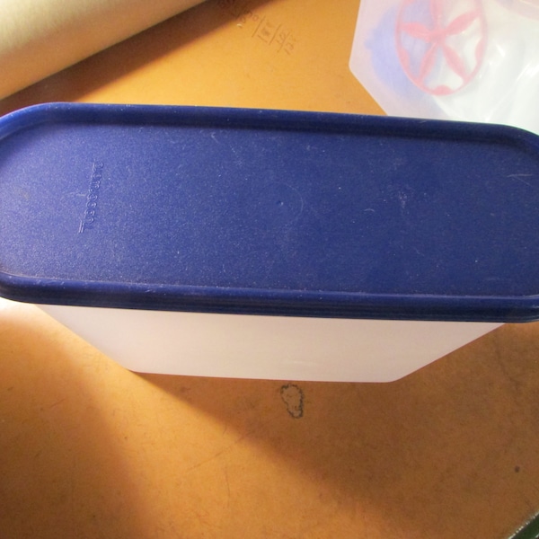 2351D-1 Tupperware Modular Mates Oval Container 3.9L W Blue Lid 2402A-3 Pre Own Free USA Shipping