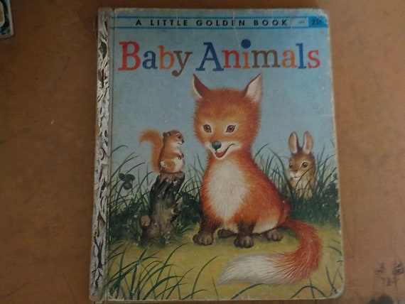 A Little Golden Book 1956 Baby Animals Board Cover Hardcover - Etsy