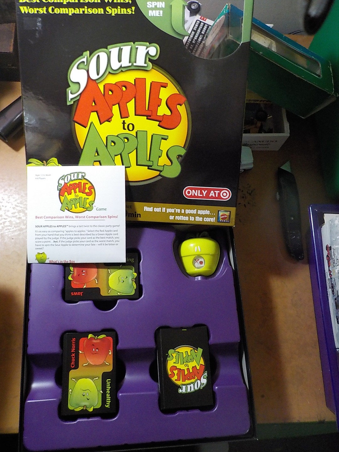 Sour Apples to Apples Board Game 4 to 8 Players Complete Game Etsy