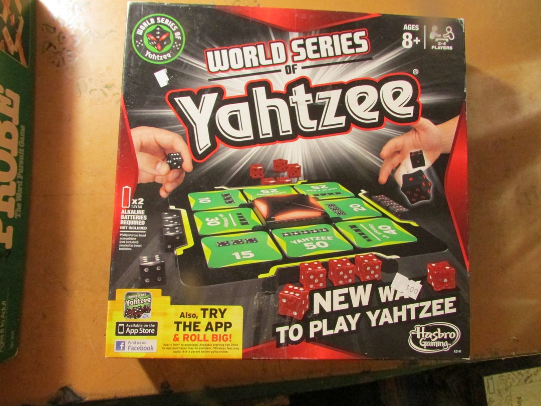 World Series of Yahtzee Dice Electronic Board Game Complete Free USA