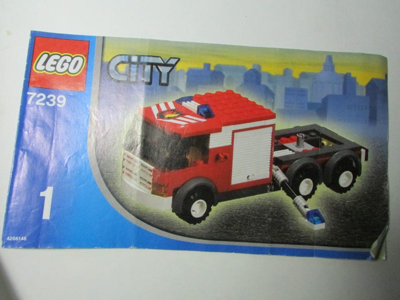 LEGO City Fire Truck 7239 Book 1 Instructions Manual Booklet Only Free ...