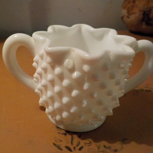 Hobnail Milk Glass Etsy